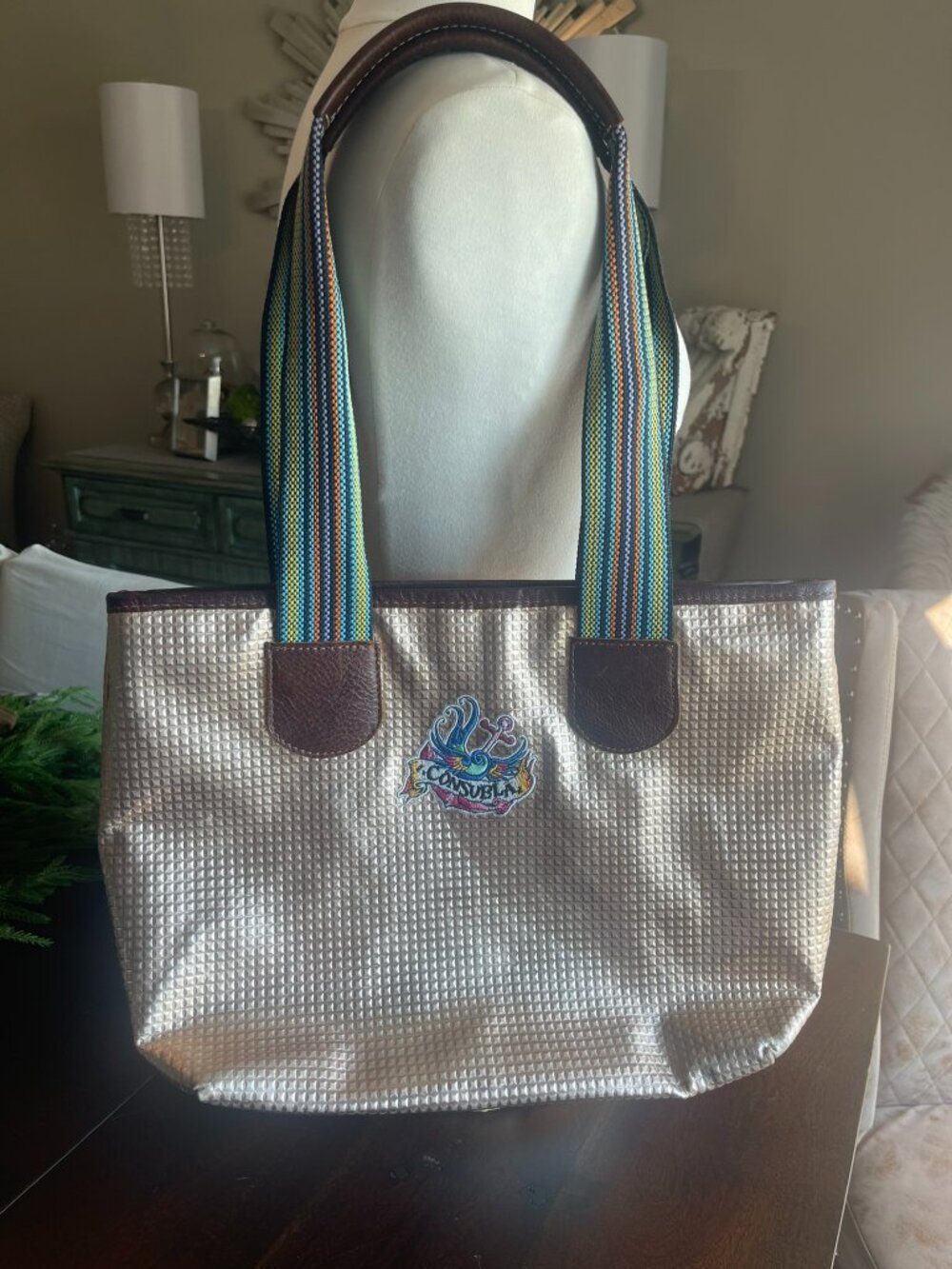 Corona Small Zipper Tote by Consuela